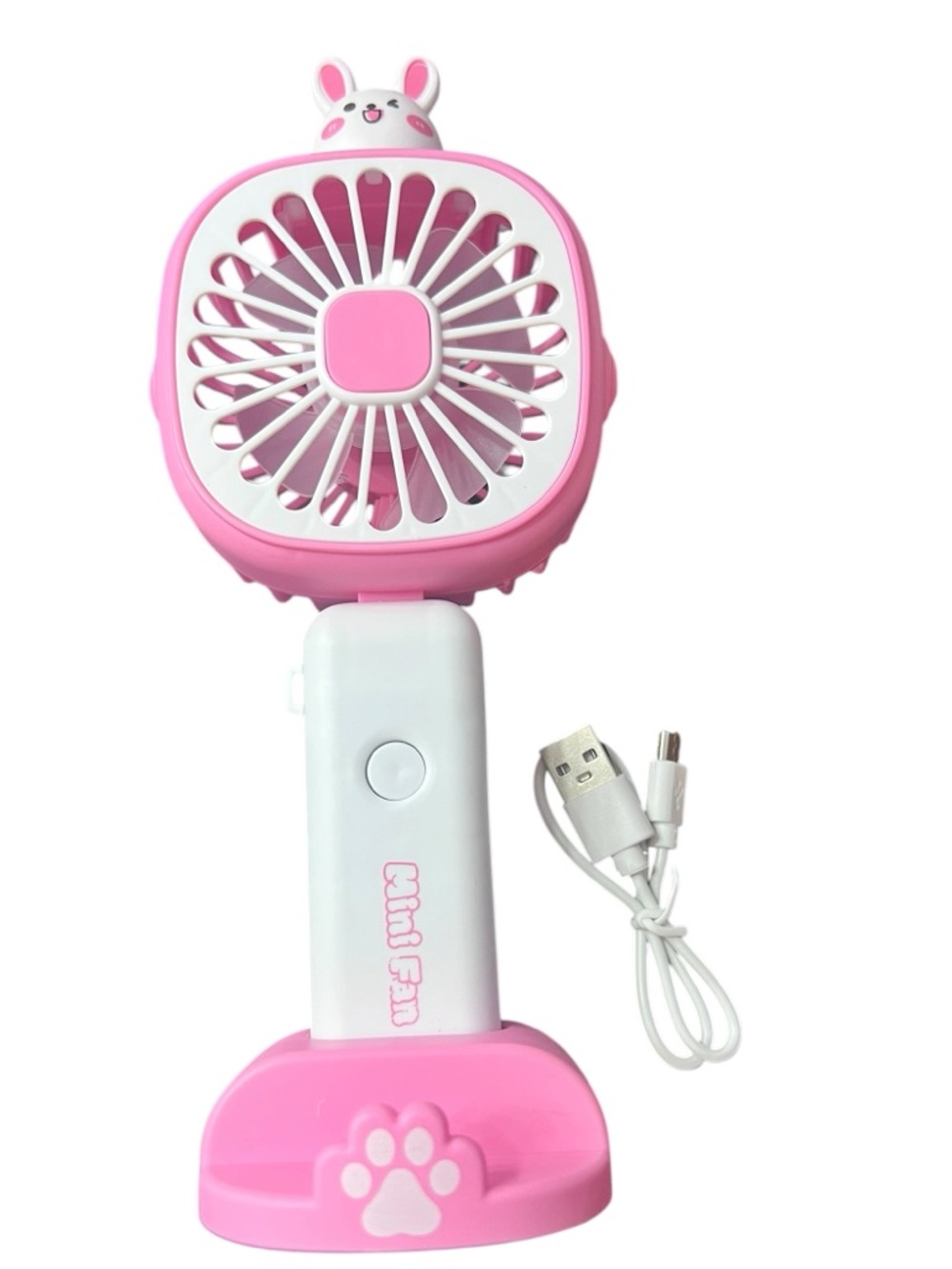 💥Power Pink or Power Purple - Bunny Mini USB Handheld Fan - Picture 2 of 12